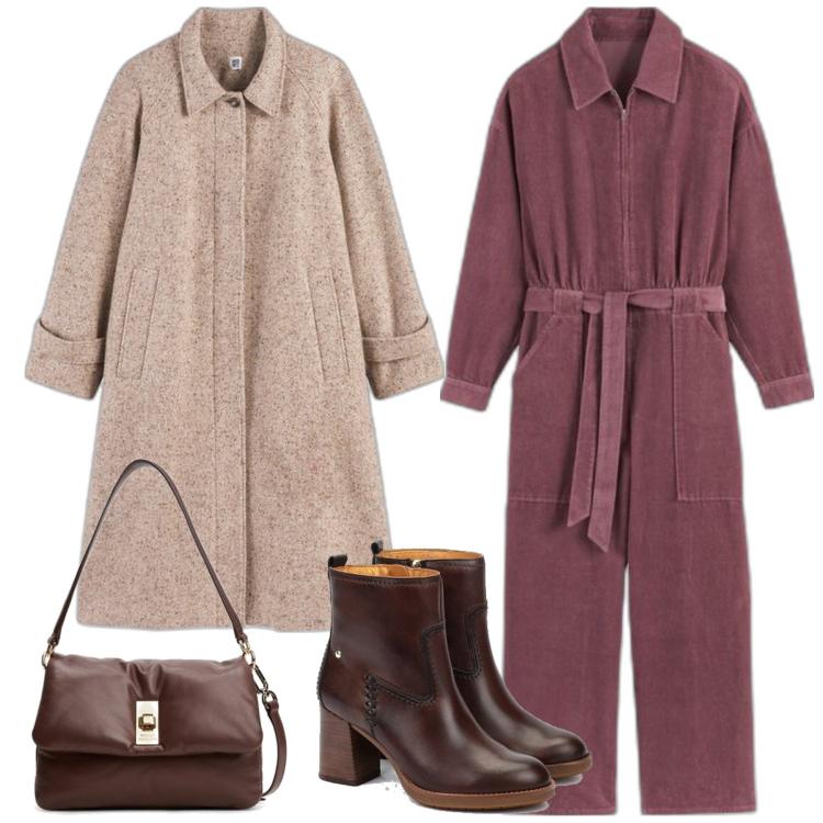 Outfit mujer - Casual chic #17764. Estilo Casual chic para Todos los días. Combinación con botines, bolsos de mano, abrigos, chándales.