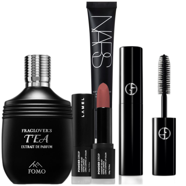 Outfit donna - Beauty-box #2276492. Abbinamento con primer, rossetti, mascara, profumi.