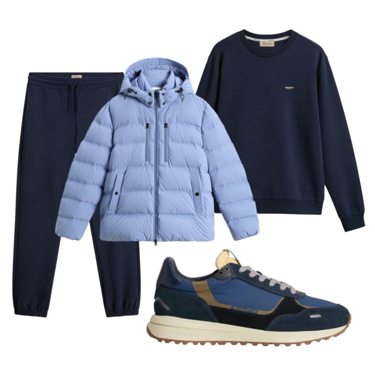 Outfit uomo - Total look #2276641. Stile Casual per Tutti i giorni. Abbinamento con sneakers, pantaloni, piumini, felpe.