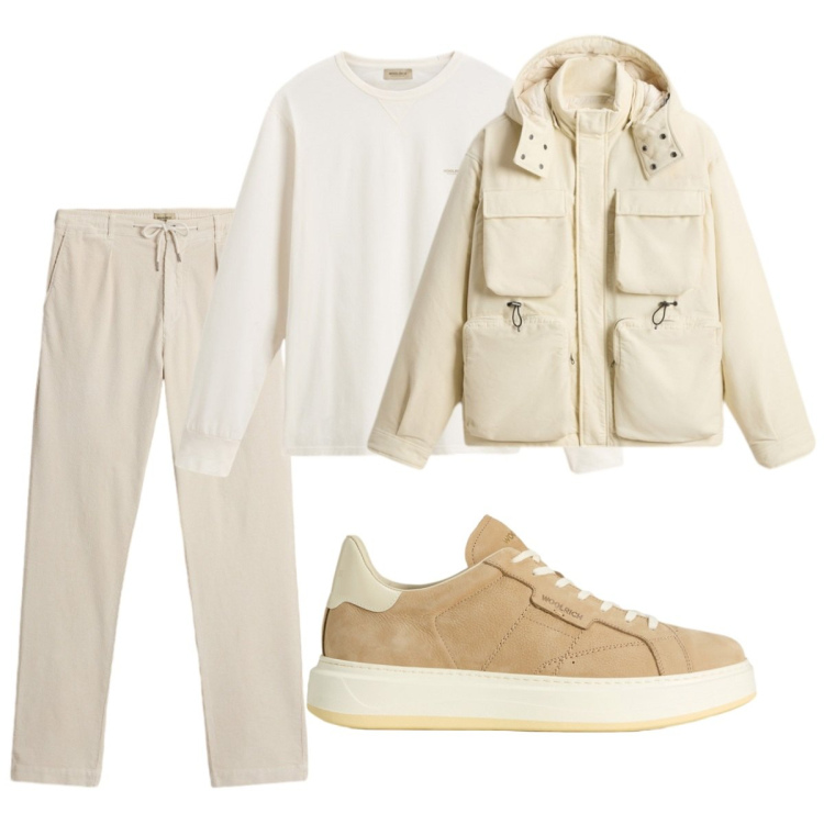 Outfit uomo - Total look #2276648. Stile Casual per Tutti i giorni. Abbinamento con sneakers, pantaloni, t-shirt, giacche.