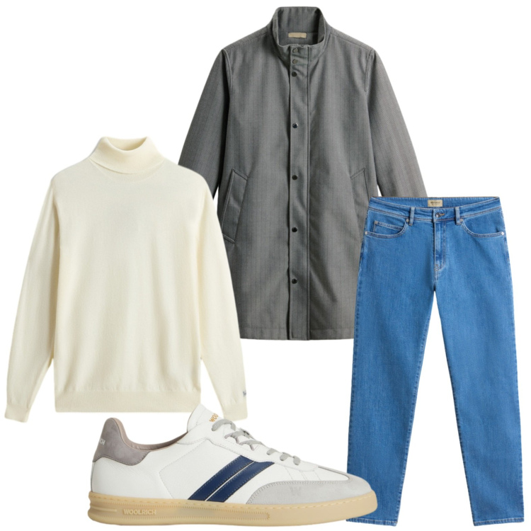Outfit uomo - Easy. Stile Casual per Tutti i giorni. Abbinamento con pantaloni, maglieria, sneakers, cappotti.
