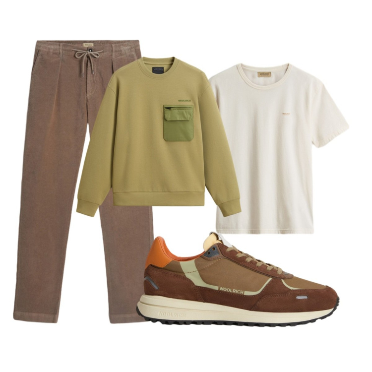Outfit uomo - Total look #2276972. Stile Casual per Tutti i giorni. Abbinamento con t-shirt, pantaloni, sneakers, felpe.