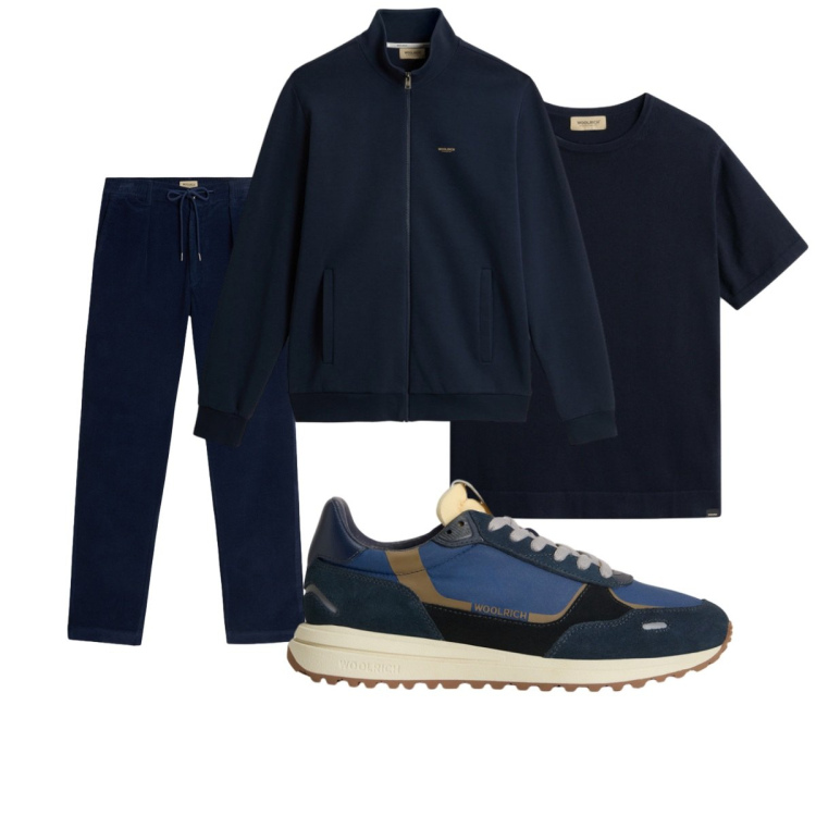 Outfit uomo - Total look #2276975. Stile Casual per Tutti i giorni. Abbinamento con pantaloni, sneakers, t-shirt, felpe.