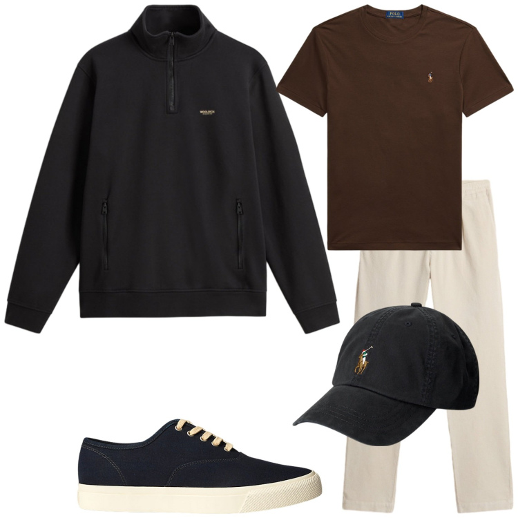 Outfit uomo - 9mbre. Stile Casual per Tutti i giorni. Abbinamento con pantaloni, felpe, sneakers, cappelli, t-shirt.