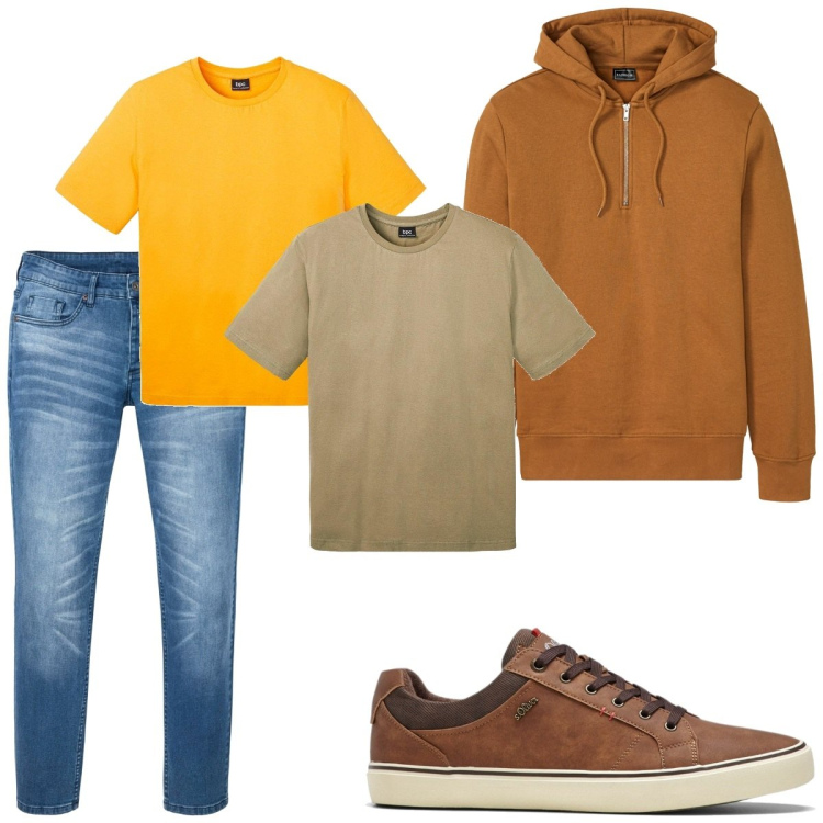 Outfit homme - Urban #5293. Style Urban pour Tous les jours. Assortir avec sneakers, jean slim, sweats à capuche, t-shirts.