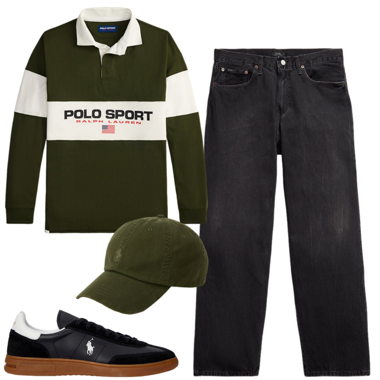 Outfit uomo - Novembre. Stile Casual per Tutti i giorni. Abbinamento con sneakers, cappelli, maglieria, jeans.
