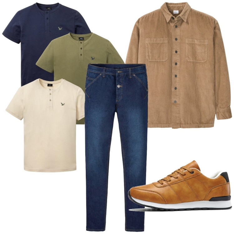 Outfit homme - Urban #5317. Style Urban pour Tous les jours. Assortir avec sneakers, chemisiers, t-shirts, jeans.