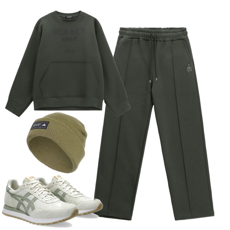 Outfit uomo - Day off. Stile Casual per Tutti i giorni. Abbinamento con felpe, pantaloni, sneakers, berretti.