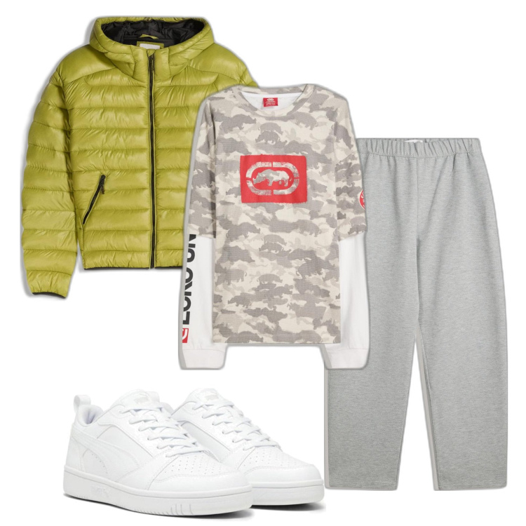 Outfit hombre - Casual look. Estilo Casual para Todos los días. Combinación con sneakers, pantalones, camiseta, chaquetas.