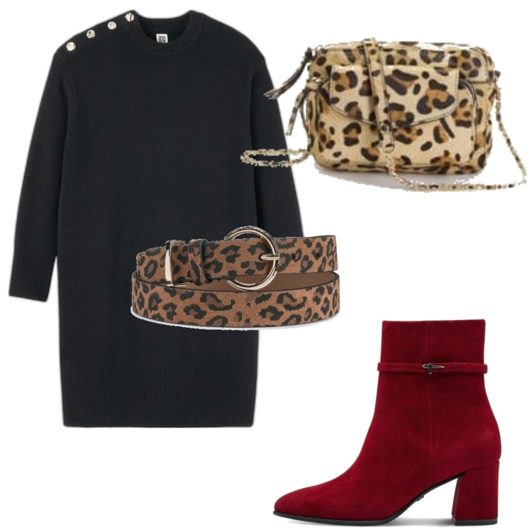 Outfit mujer - Urban look. Estilo Urban para Todos los días. Combinación con cinturones, vestidos cortos, botines, bolsos de mano.