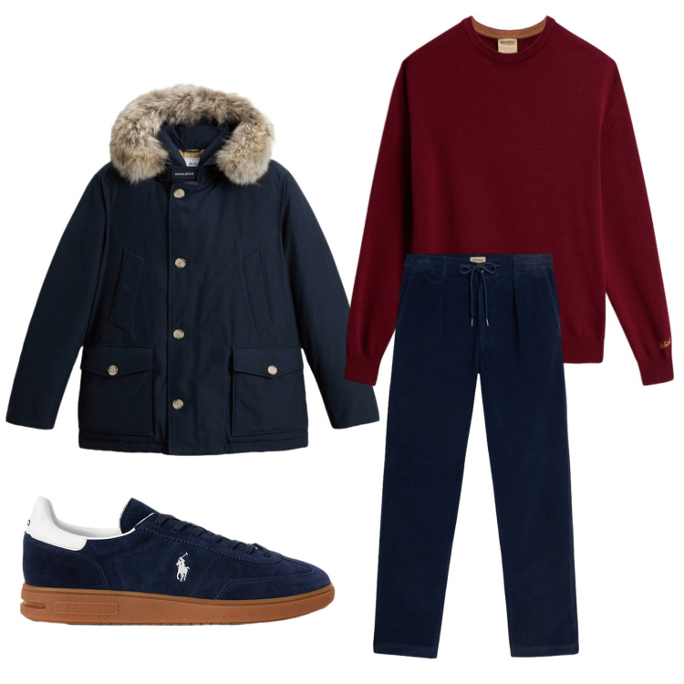 Outfit uomo - Total look #2279193. Stile Urban per Tutti i giorni. Abbinamento con sneakers, pantaloni, maglieria, giacche.