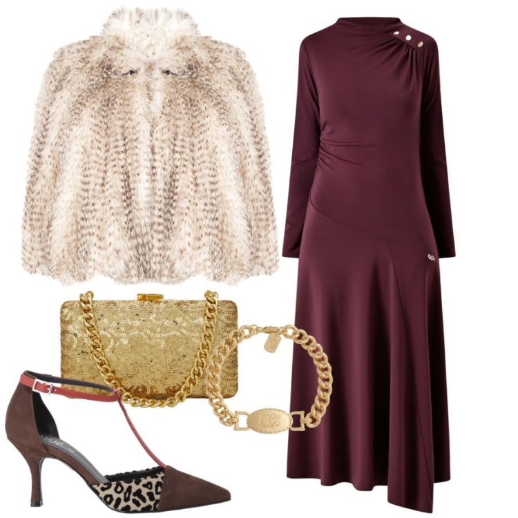 Outfit donna - Il mio Novembre - @star67. Stile Bon Ton per Cerimonia. Abbinamento con vestiti midi/longuette, ecopellicce, décolleté, braccialetti, clutch.