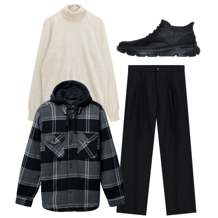 Outfit uomo - Il freddo avanza. Stile Casual per Tutti i giorni. Abbinamento con giacche, pantaloni, maglieria, stivali e stivaletti.