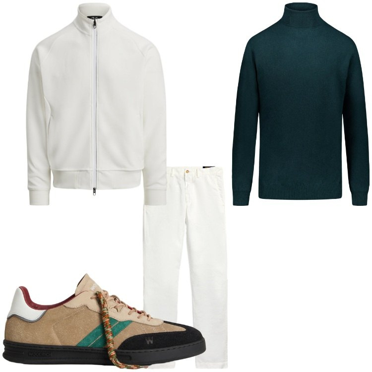 Outfit uomo - Novembre casual. Stile Casual per Tutti i giorni. Abbinamento con pantaloni, giacche, sneakers, maglieria.