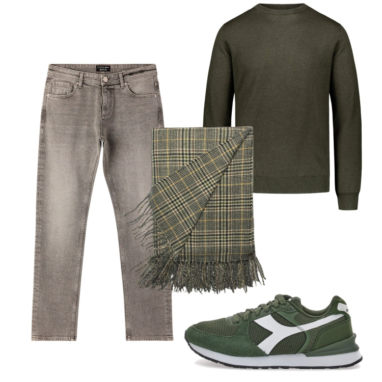 Outfit uomo - Jeans fumèe. Stile Casual per Tutti i giorni. Abbinamento con jeans, sneakers, abiti, maglieria.