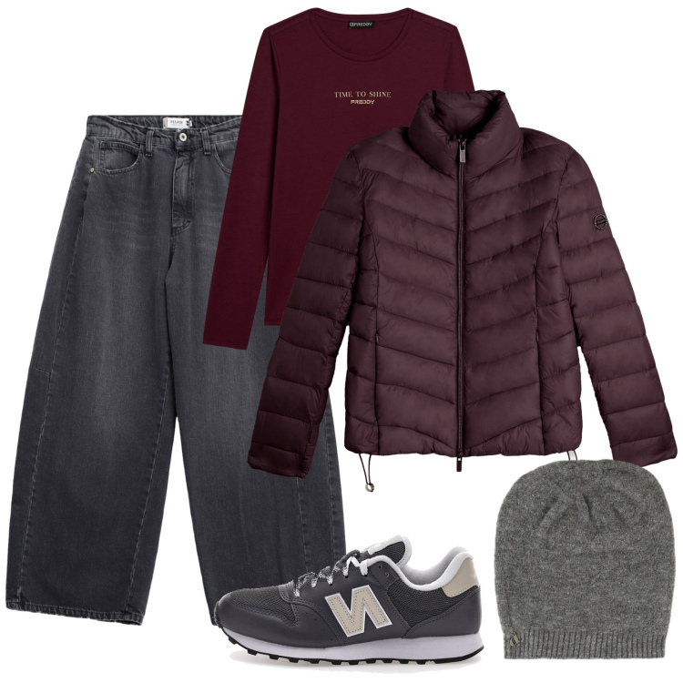 Outfit donna - Il berretto. Stile Casual per Tutti i giorni. Abbinamento con jeans, piumini, t-shirt, berretti, sneakers.