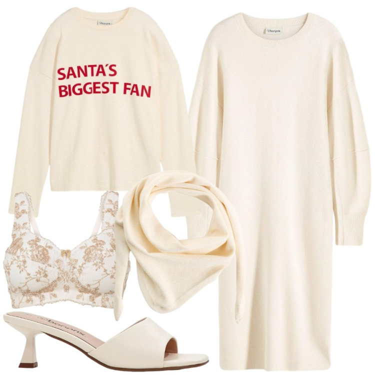 Outfit donna - bonprix - DAY TO NIGHT. Stile Minimal per Tutti i giorni. Abbinamento con maglieria, vestiti, ciabatte, sciarpe, reggiseni.