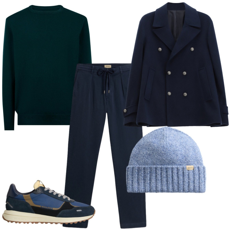 Outfit uomo - Obscuro. Stile Casual per Tutti i giorni. Abbinamento con cappotti, pantaloni, sneakers, berretti, maglieria.