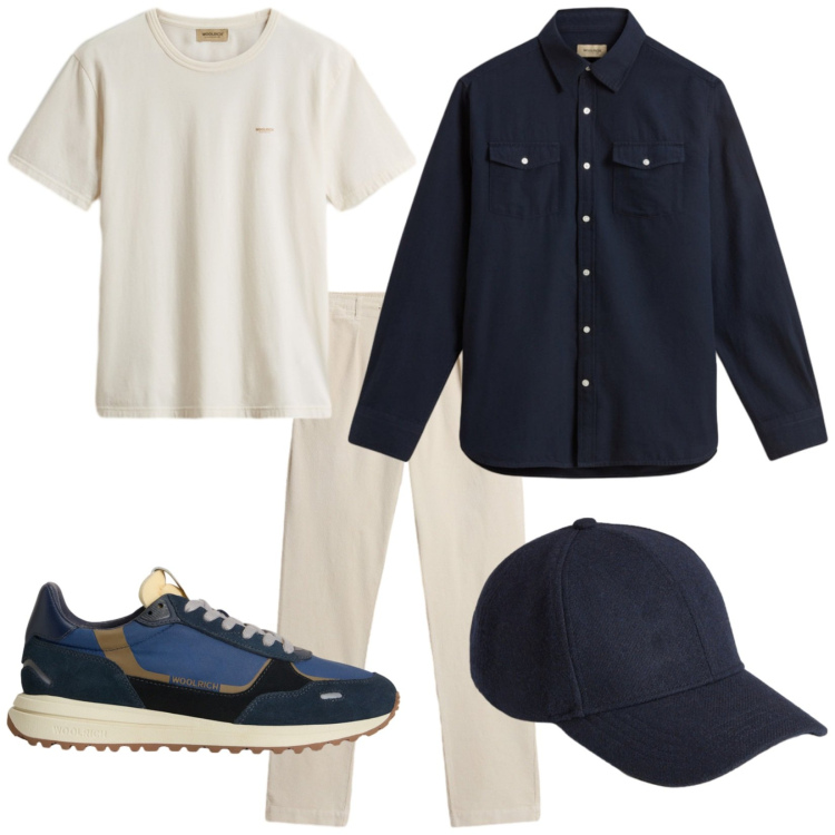 Outfit uomo - La camicia in flanella. Stile Casual per Tutti i giorni. Abbinamento con t-shirt, pantaloni, sneakers, camicie, cappelli.