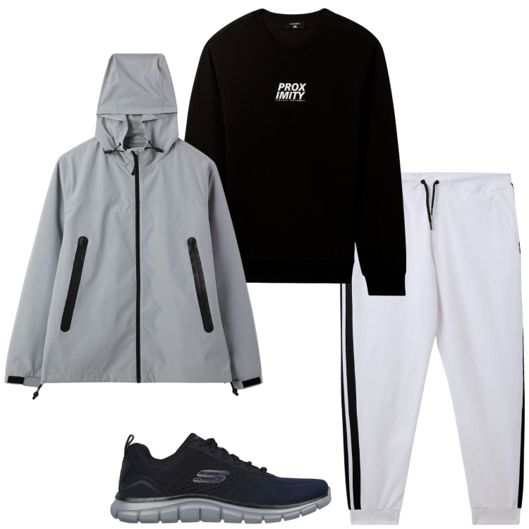 Outfit uomo - Ok così. Stile Casual per Tutti i giorni. Abbinamento con pantaloni, felpe, giacche, sneakers.