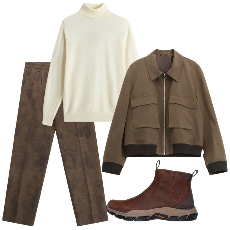 Outfit uomo - Weekend. Stile Casual per Tutti i giorni. Abbinamento con pantaloni, giacche, maglieria, stivali e stivaletti.