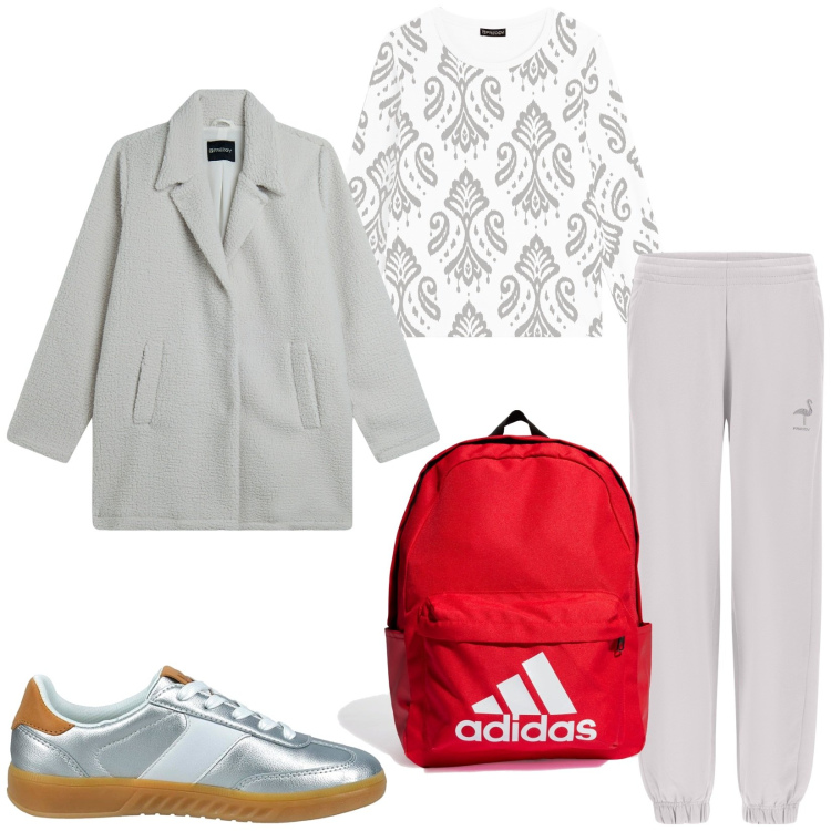 Outfit donna - Total look #2282819. Stile Urban per Sport. Abbinamento con pantaloni, cappotti, felpe, sneakers, borse sportive.