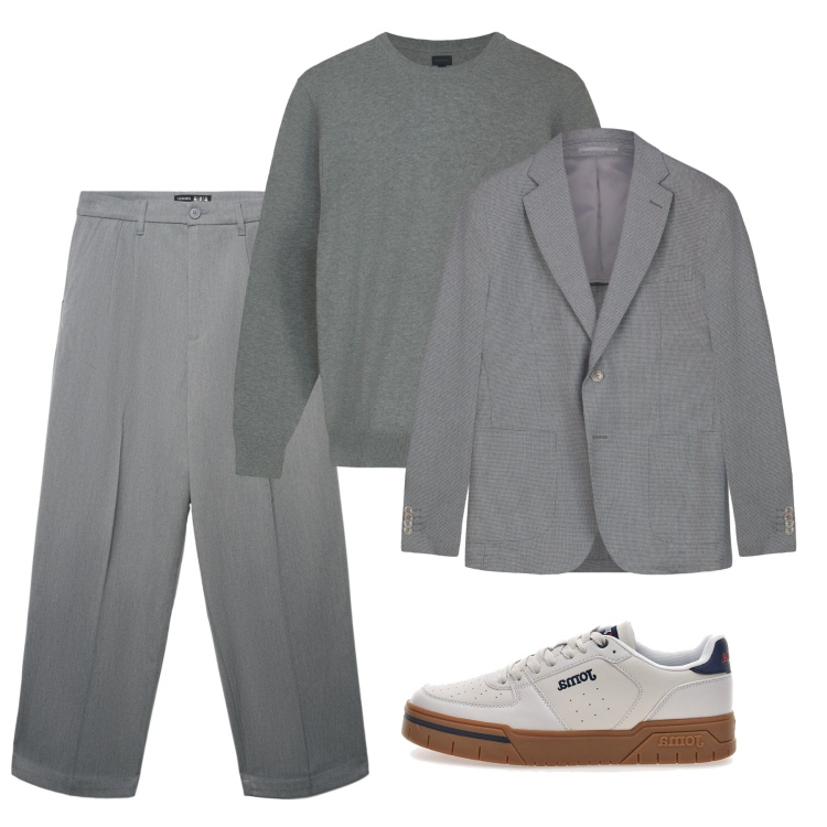 Outfit uomo - Easy. Stile Casual per Tutti i giorni. Abbinamento con pantaloni, giacche, sneakers, maglieria.