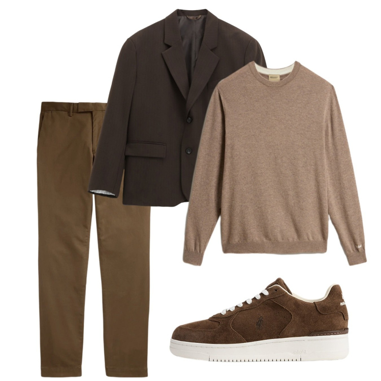 Outfit uomo - Versatilità. Stile Casual per Tutti i giorni. Abbinamento con giacche, pantaloni, sneakers, maglieria.