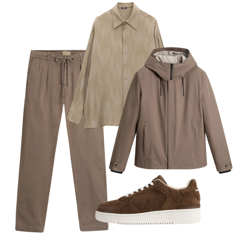 Outfit uomo - Sporty. Stile Casual per Tutti i giorni. Abbinamento con camicie, sneakers, pantaloni, giacche.