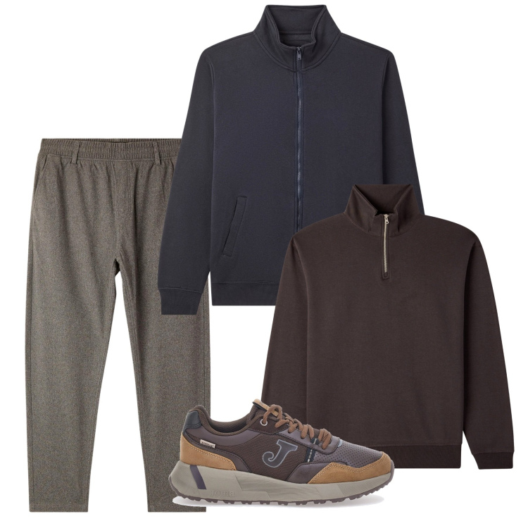 Outfit uomo - Novembre. Stile Casual per Tutti i giorni. Abbinamento con giacche, pantaloni, felpe, sneakers.