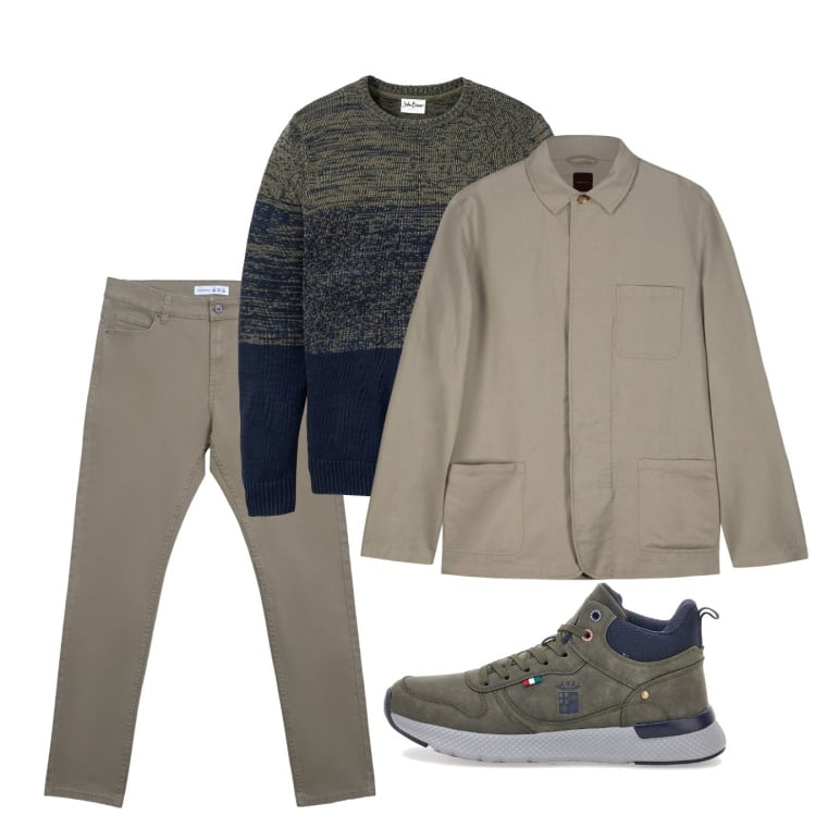 Outfit uomo - Novembre. Stile Casual per Tutti i giorni. Abbinamento con maglieria, pantaloni skinny, stivali e stivaletti, cappotti.