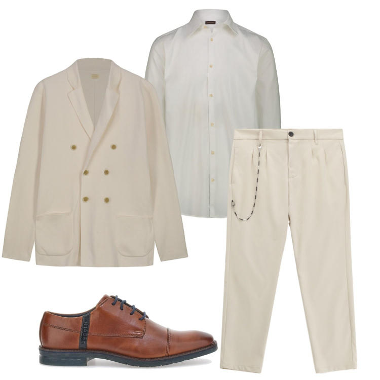 Outfit uomo - Total look #2283508. Stile Business/Elegante per Serata speciale. Abbinamento con pantaloni, scarpe stringate, camicie, cardigans.