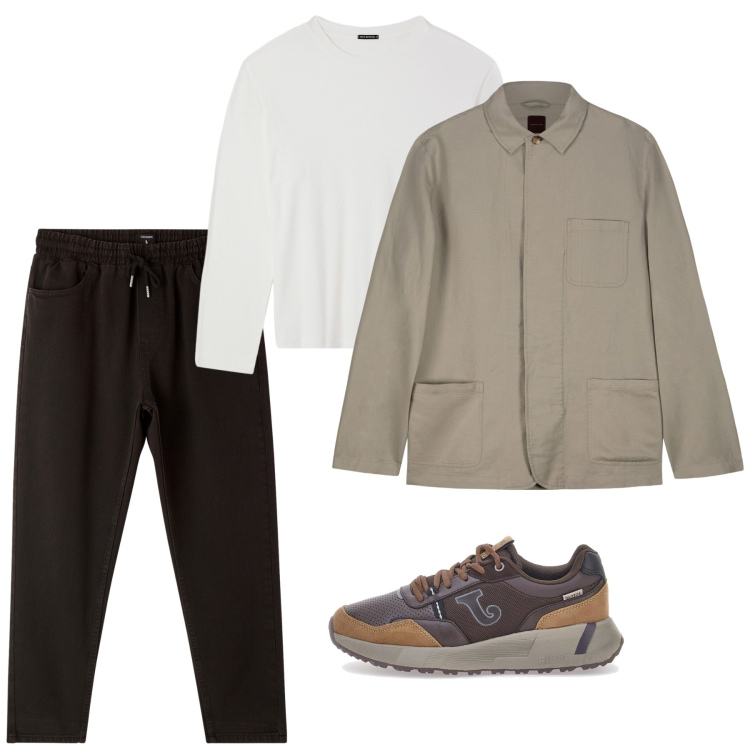 Outfit uomo - Novembre. Stile Casual per Tutti i giorni. Abbinamento con pantaloni, maglieria, sneakers, cappotti.
