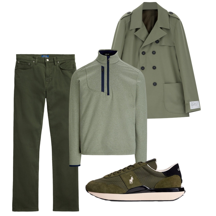 Outfit uomo - Novembre. Stile Casual per Tutti i giorni. Abbinamento con giacche, sneakers, pullovers, pantaloni.