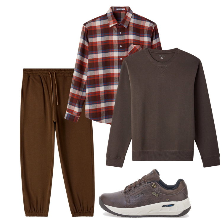 Outfit uomo - Weekend. Stile Casual per Tutti i giorni. Abbinamento con felpe, pantaloni, camicie, sneakers.