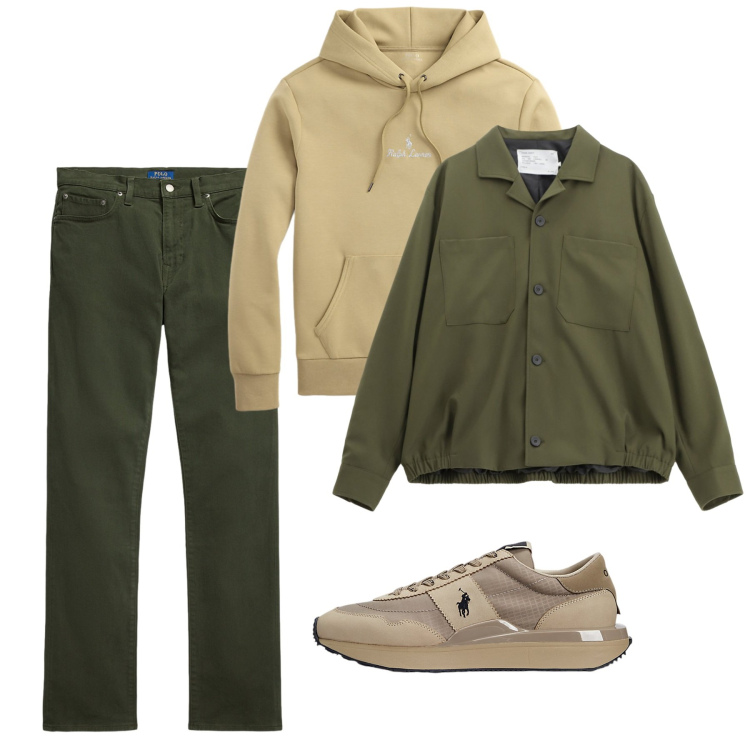 Outfit uomo - Novembre. Stile Casual per Tutti i giorni. Abbinamento con cappotti, sneakers, pantaloni, felpe con cappuccio.