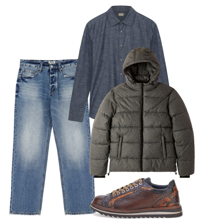 Outfit uomo - Scarpe particolari. Stile Casual per Tutti i giorni. Abbinamento con bomber, jeans, camicie, scarpe stringate.