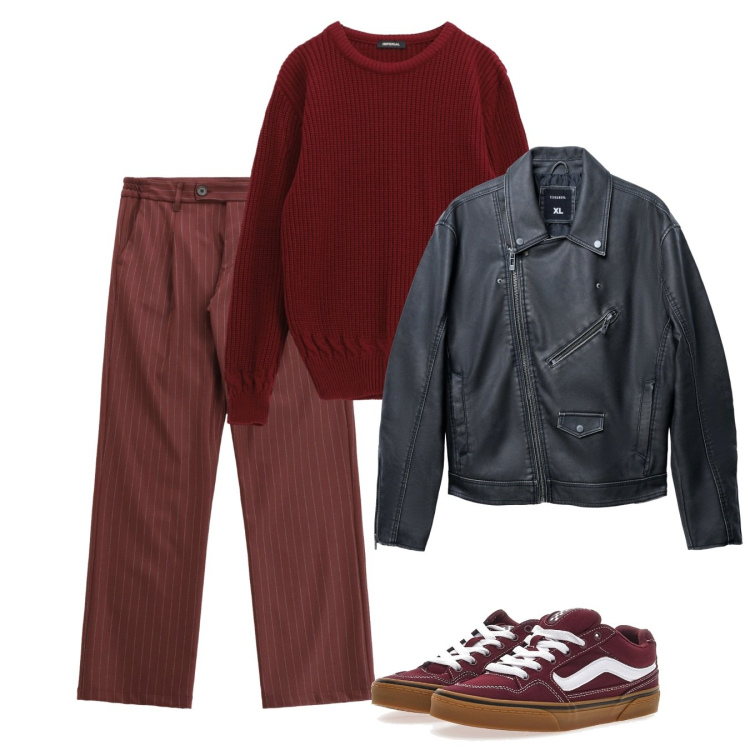 Outfit uomo - Novembre. Stile Casual per Tutti i giorni. Abbinamento con giacche, maglieria, pantaloni, sneakers.