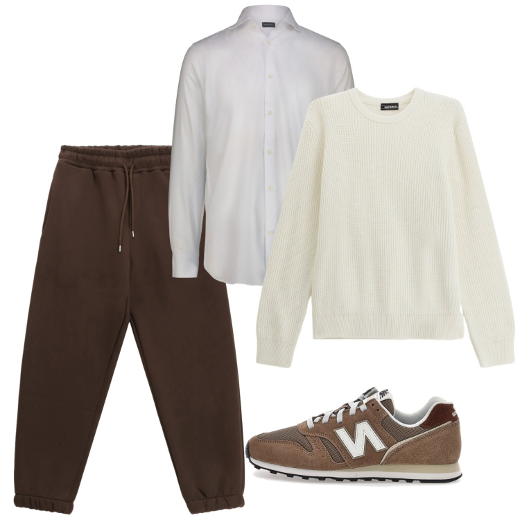 Outfit uomo - Autunno. Stile Casual per Tutti i giorni. Abbinamento con pantaloni, maglieria, sneakers, camicie.