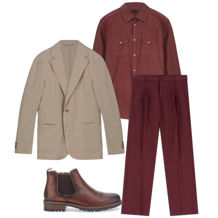 Outfit uomo - Total look #2284474. Stile Business/Elegante per Ufficio. Abbinamento con pantaloni, scarpe stringate, giacche, camicie.