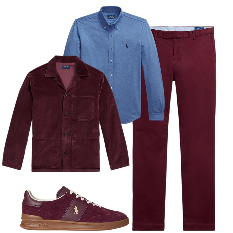 Outfit uomo - Total look #2284511. Stile Urban per Tutti i giorni. Abbinamento con camicie, pantaloni, sneakers, giacche.
