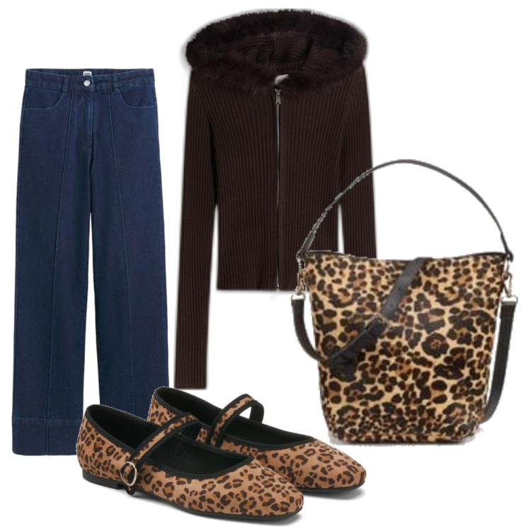 Outfit mujer - Urban style. Estilo Urban para Todos los días. Combinación con cárdigans, bailarinas, vaqueros, bolsos saco.