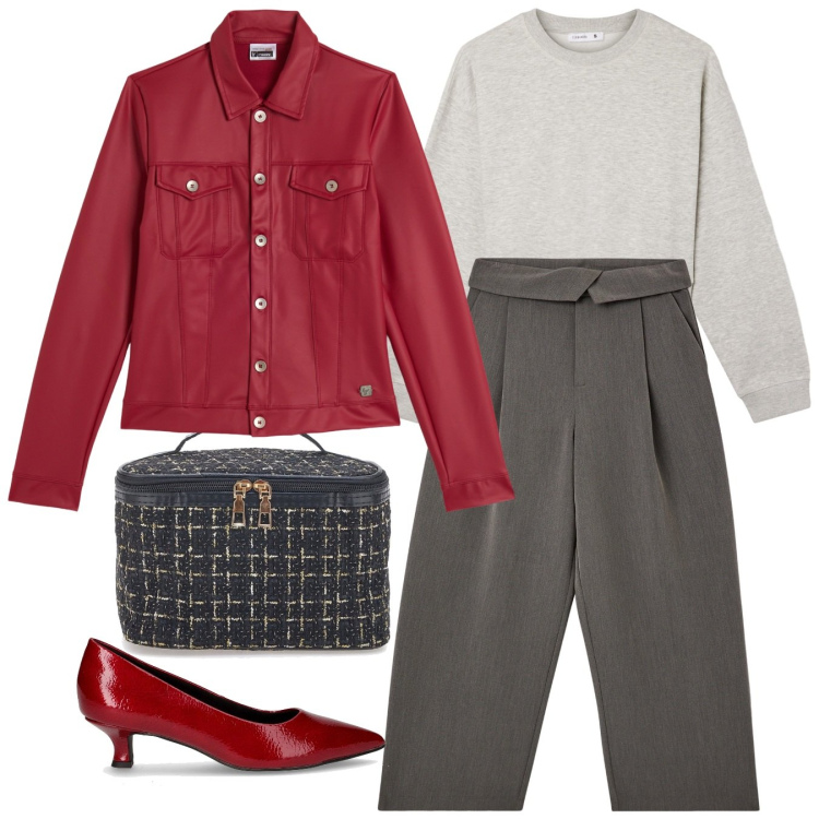 Outfit donna - Il beauty. Stile Chic per Tutti i giorni. Abbinamento con pantaloni, felpe, giacche, valigie, décolleté.