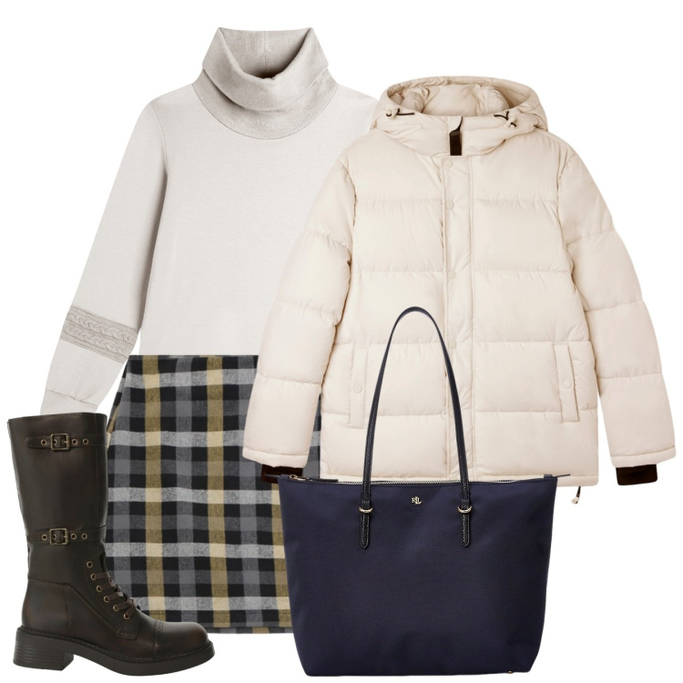 Outfit donna - La mini. Stile Bon Ton per Tutti i giorni. Abbinamento con bomber, stivali, felpe, minigonne, borse tote.