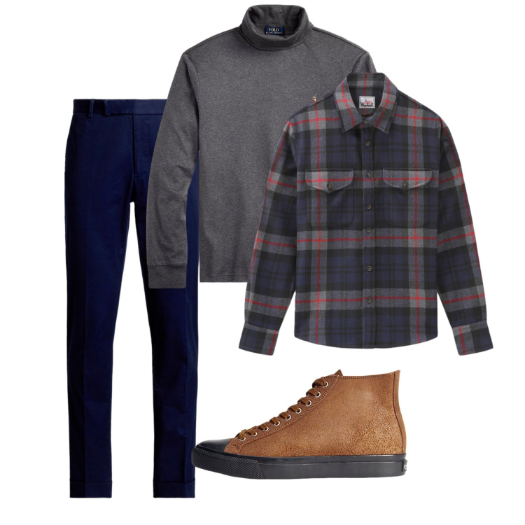 Outfit uomo - Weekend. Stile Casual per Tutti i giorni. Abbinamento con pantaloni chino, sneakers, polo, cappotti.