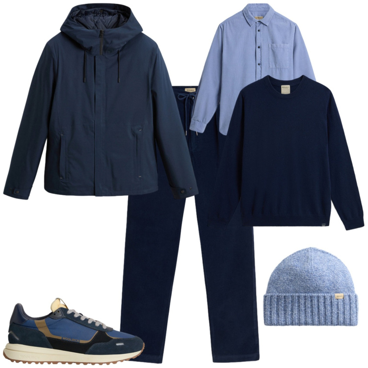 Outfit uomo - Total look #2285863. Stile Trendy per Tutti i giorni. Abbinamento con pantaloni, sneakers, berretti, giacche, camicie, maglieria.