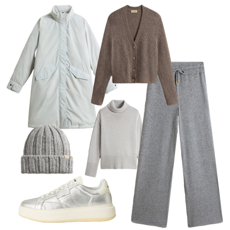Outfit donna - Stile senza tempo Woolrich!. Stile Casual per Tutti i giorni. Abbinamento con sneakers, pantaloni, cardigans, berretti, maglieria, blazer.