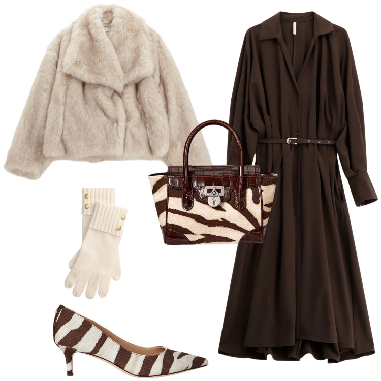 Outfit donna - Evento serata speciale cerimonia. Stile Chic per Serata fuori. Abbinamento con vestiti lunghi, blazer, décolleté, borse a mano, guanti.