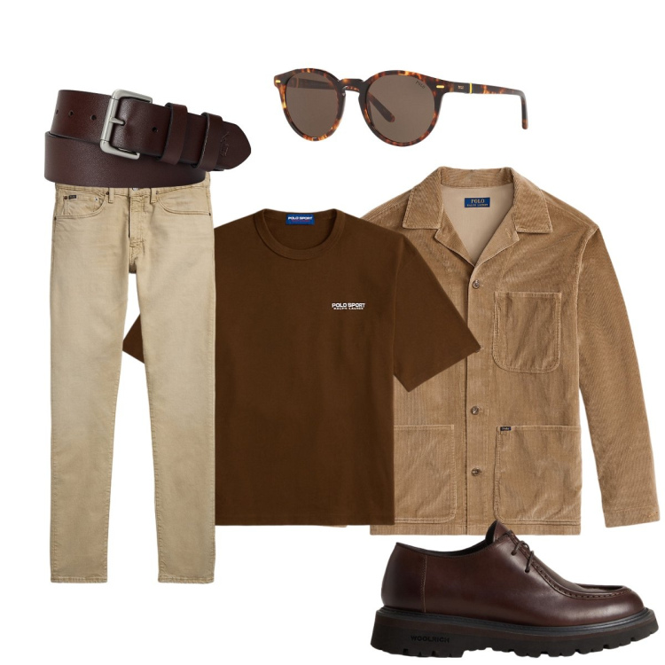 Outfit uomo - Per l’ufficio Smart casual. Stile Casual per Ufficio. Abbinamento con occhiali da sole, cinture, jeans, giacche, t-shirt, scarpe stringate.