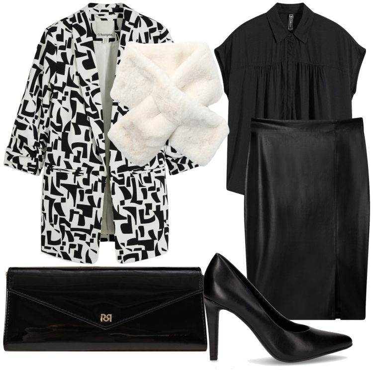 Outfit donna - Miranda ad un meeting. Stile Bon Ton per Ufficio. Abbinamento con camicie a manica corta, blazer, gonne longuette, sciarpe, pochette, décolleté.